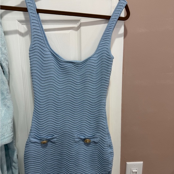 Retrofete Dresses & Skirts - Retrofête Light Blue Knit dress